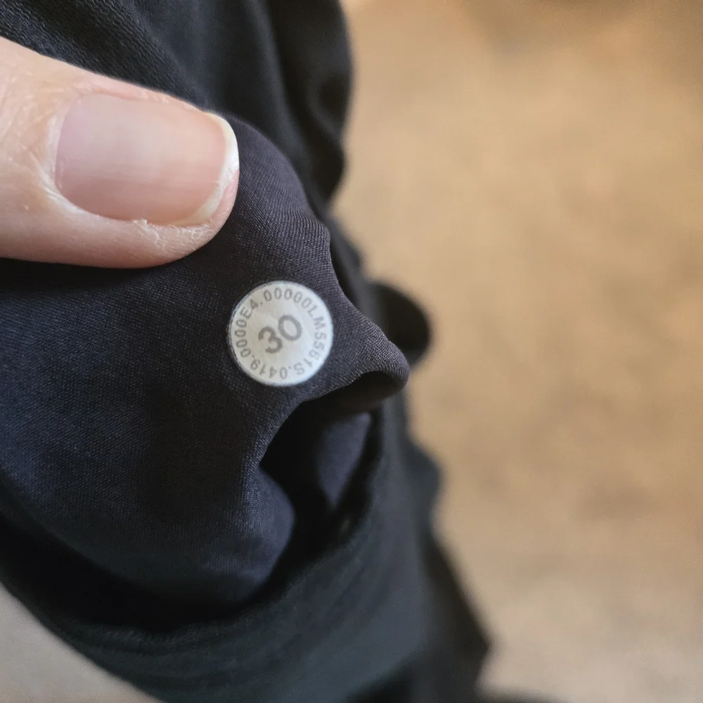 Lululemon Commission Pant Slim Wool Heathered Black Size 30 Mens - Picture 3 of 15